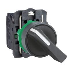 Schneider Electric - SCHNEIDER ELECTRIC SİYAH EKSİKSİZ MANDAL BUTON ÇAP 22 2 KONUMLU SABİT 1NA 3389110903515