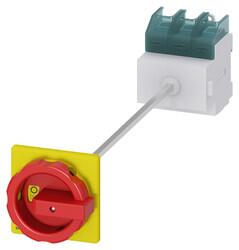 Siemens - SIEMENS ACİL STOP ŞALTERİ DİPTEN TESPİTLİ KİLİTLEMELİ KAPI BAĞLANTILI 100A 37KW 4011209403659