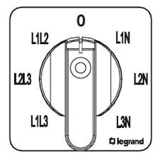 Legrand - LEGRAND 10A VOLTMETRE KOMÜTATÖRÜ 7 POZLU