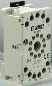 EMAS 11 PİN RÖLE SOKETİ GRİ RS1P11G1