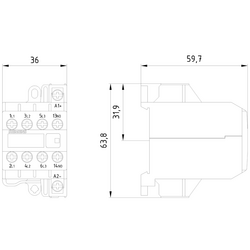 SIEMENS 110V AC 4KW 8.4A 4NO MİNİ KONTAKTÖR VİDA MONTAJLI 4011209045033 - Thumbnail
