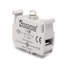 Emas - EMAS LEDLİ SİNYAL BLOK SARI 12-30V AC/DC CB8