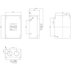 SIEMENS 125A 45 KW 3LD2 KUTULU TİP PAKO ŞALTER IP65 TAHRİK KOLU SİYAH 4011209524415 - Thumbnail