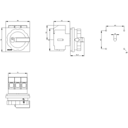 SIEMENS ACİL STOP ŞALTERİ ÖNDEN TESPİTLİ 125A 45KW 4011209403635 - Thumbnail