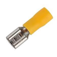 Şafak Elektrik - ŞAFAK ELEKTRİK SAFAK TAM İZOLELİ POLYAMİD DİŞİ FASTON PABUÇ 1.50-2.50MM2 0.8X6.35 (100 ADET) 8680734717423