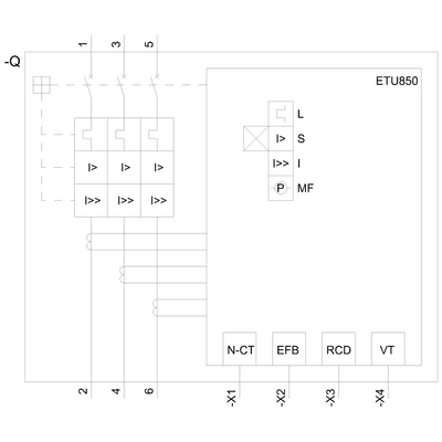 SIEMENS 3 KUTUP KOMPAK 55KA HAT KORUMA HABERLEŞME 160-400A 4042948806593