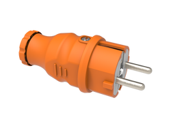 Bemis - BEMİS 1X16A 220V TURUNCU KAUÇUK DÜZ FİŞ 8698523942116