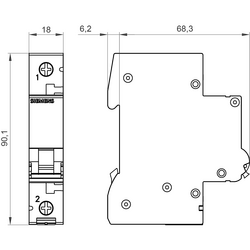 SIEMENS 5SL6108-7 1x8A 6KA 1F C TİPİ OTOMATİK SİGORTA 4001869388175 - Thumbnail