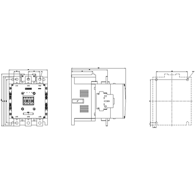 SIEMENS 200KW 400A 24VAC-DC 2NO+2NC SIRIUS KONTAKTÖR VİDA BAĞLANTILI 4011209508293