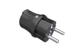 Bemis - BEMİS 220V 16A POLYAMID 6,SİYAH PLASTİK DÜZ FİŞ 8698523910115