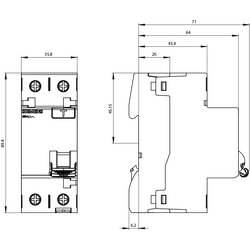 SIEMENS 5SV4617-0 1X80A 300MA 1F+N TİP-AC KAÇAK AKIM RÖLESİ 4001869429885 - Thumbnail