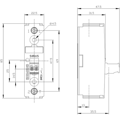 SIEMENS SOLİD STATE RÖLE 30A 24VDC 4011209573826