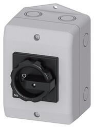 Siemens - SIEMENS 32A 11,5 KW 3LD2 KUTULU TİP PAKO ŞALTER IP65 TAHRİK KOLU SİYAH 4011209524293