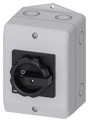 SIEMENS 32A 11,5 KW 3LD2 KUTULU TİP PAKO ŞALTER IP65 TAHRİK KOLU SİYAH 4011209524293