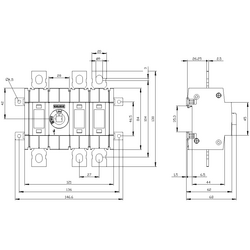 SIEMENS 160A ORTADAN TAHRİKLİ BOY:2 3KD TİPİ SİGORTASIZ YÜK KESİCİSİ 4001869472416 - Thumbnail