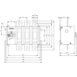 SIEMENS 315A SOLDAN TAHRİKLİ 3KD TİPİ SİGORTASIZ YÜK KESİCİLERİ 4001869472799 - Thumbnail