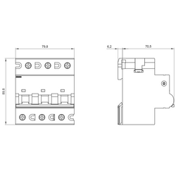 SIEMENS OTOMATİK SİGORTA C 100A 3FAZ , 10KA 70 MM 4001869195452 - Thumbnail