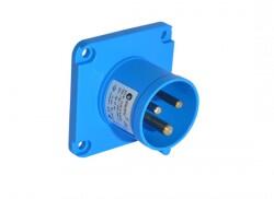 TP Electric - TP ELECTRIC DÜZ MAKİNA FİŞİ 3X16 CEE 70X70 YAYLI KAPAKLI IP44 8693151659825