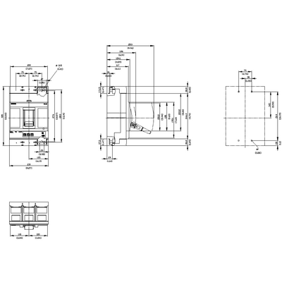 SIEMENS 3 KUTUP KOMPAKT 85KA ETU320 400-1000A 4042948836460