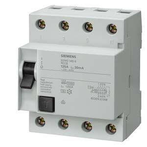SIEMENS KAÇAK AKIM RÖLESİ 3X125A 300MA , 3F+N 70 MM 4001869199566