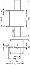 SIEMENS 500A BOY 2 SITOR SİGORTA 690V AC GR-GS 4011209169005 - Thumbnail