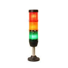 EMAS AL.AYAKLI ÜÇLÜ IŞIKLI KOLON 50MM 220V FLAŞÖRLÜ 110MM IK53F220XM03