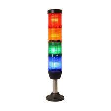 AYAKLI DÖRTLÜ IŞIKLI KOLON 50MM 24V LEDLI 110MM AL. IK54L024XM03