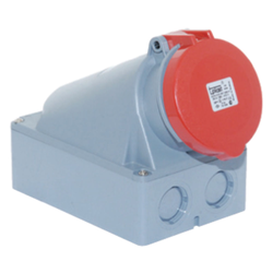 TP Electric - TP ELECTRIC YAYLI KAPAKLI DUVAR PRİZİ EĞİK 5X63A IP44 8693151628012