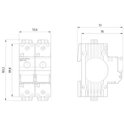 SIEMENS MİNİZED SİGORTA GÖVDESİ D02 2FAZ 63A 4001869319247