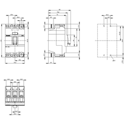 SIEMENS KORUMASIZ YÜK KESİCİ 3 KUTUP 3VA11 4042948800607 - Thumbnail