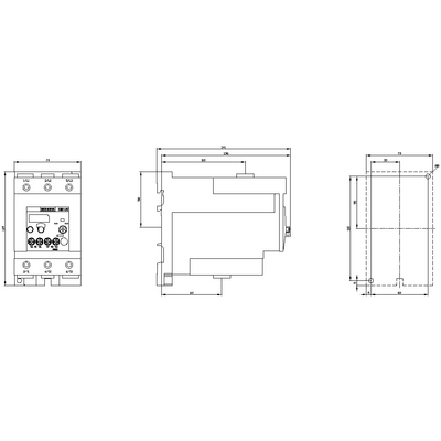 SIEMENS TERMİK RÖLE BOY 3 RAYA MONTAJ 70-90A 4047621012957