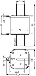 SIEMENS 710A BOY 3 SITOR SİGORTA 690V AC GR-GS 4011209552456 - Thumbnail