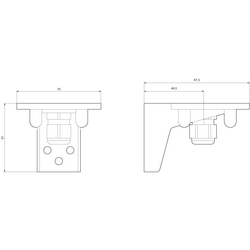 SIEMENS AYAKLA BAĞLANTI İÇİN BRAKET 50 - 70 MM 4011209498563 - Thumbnail