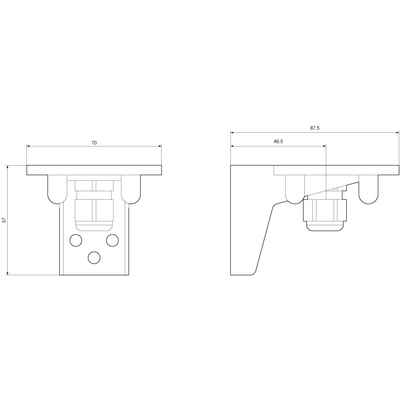 SIEMENS AYAKLA BAĞLANTI İÇİN BRAKET 50 - 70 MM 4011209498563