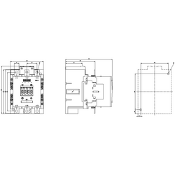 SIEMENS 90KW 185A 230VAC-DC 2NO+2NC SIRIUS KONTAKTÖR VİDA BAĞLANTILI 4011209507531 - Thumbnail