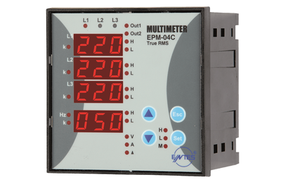 ENTES EPM-04C 96X96 220VAC ELEKTRONİK MULTİMETRE 8699421406410
