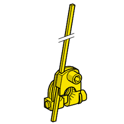 Telemecanique Sensors - TELEMECANIQUE SENSORS LİMİT ANAHTARI MANİVELASI ZC2JY ÇELİK KARE ÇUBUK MANİVELA 3 MM 40..120 ° C 3389110323504