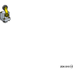 Telemecanique Sensors - TELEMECANIQUE SENSORS LİMİT ANAHTARI BAŞLIĞI ZCKD TERMOPLASTİK MAKARALI MANİVELA 3389110646740