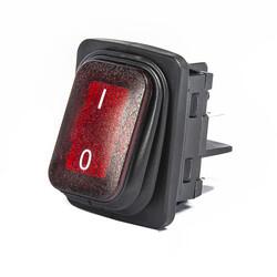 Emas - EMAS ANAHTAR 30*22 MM SİYAH GOV.2NO TER.KIRMIZI 0-1 IŞIKLI MIP65 A54B1K11