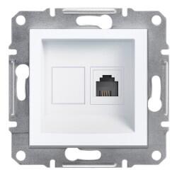 Schneider Electric - SCHNEIDER ELECTRIC EPH4170121 ASFORA BEYAZ TEKLİ RJ11 TELEFON PRİZİ 3606480987267