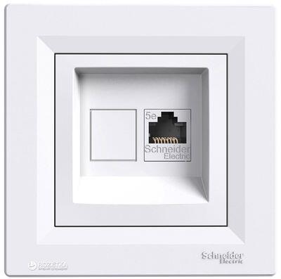SCHNEIDER ELECTRIC EPH4300121-02 ASFORA BEYAZ 1*RJ45 CAT5E UTP KONNEKTÖRSÜZ DATA PRİZİ