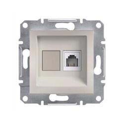 Schneider Electric - SCHNEIDER ELECTRIC EPH4770123 ASFORA KREM TEKLİ RJ45 CAT6 UTP DATA PRİZİ 3606480987397
