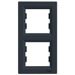 SCHNEIDER ELECTRIC EPH5810271 ASFORA ANTRASİT İKİLİ DİKEY ÇERÇEVE 3606480729874 - Thumbnail