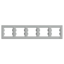 Schneider Electric - SCHNEIDER ELECTRIC EPH5800561 ASFORA ALÜMİNYUM BEŞLİ YATAY ÇERÇEVE3606480728983