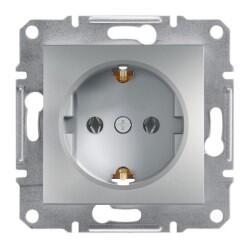Schneider Electric - SCHNEIDER ELECTRIC EPH2900161 ASFORA ALÜMİNYUM TOPRAKLI PRİZ (ÇERÇEVESİZ) 3606480728662