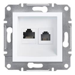 Schneider Electric - SCHNEIDER ELECTRIC EPH5270121 ASFORA BEYAZ RJ11+RJ45 CAT6-UTP TELEFON VE DATA PRİZİ