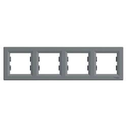 Schneider Electric - SCHNEIDER ELECTRIC EPH5800462 ASFORA ÇELİK DÖRTLÜ YATAY ÇERÇEVE 3606480730719