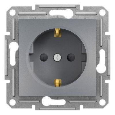 SCHNEIDER ELECTRIC EPH2900262 ASFORA ÇELİK ÇOCUK KORUMALI TOPRAKLI PRİZ (ÇERÇEVESİZ)