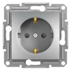 Schneider Electric - SCHNEIDER ELECTRIC EPH2900261 ASFORA ALÜMİNYUM TOPRAKLI PRİZ (ÇERÇEVESİZ) 3606480728679