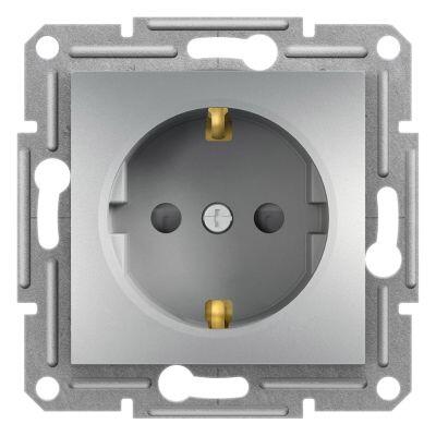 SCHNEIDER ELECTRIC EPH2900261 ASFORA ALÜMİNYUM TOPRAKLI PRİZ (ÇERÇEVESİZ) 3606480728679